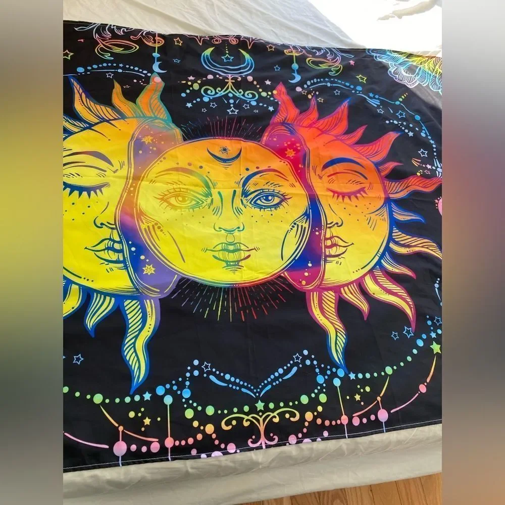 Astrological/ Whimsy Goth Moon and Sun Poster